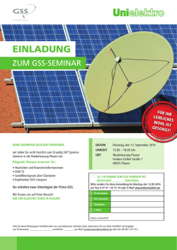 einladung - uni elektro
