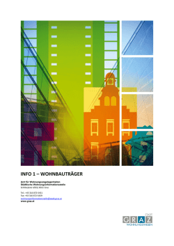 info 1 &ndash; wohnbautr&auml;ger