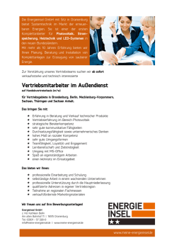 Vertriebsmitarbeiter im Außendienst
