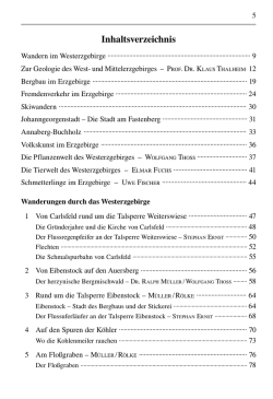 Inhaltsverzeichnis - Berg