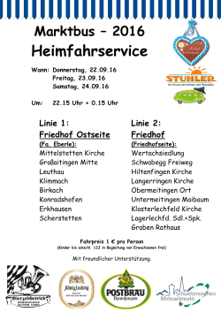 Heimfahrservice Marktbus 2016