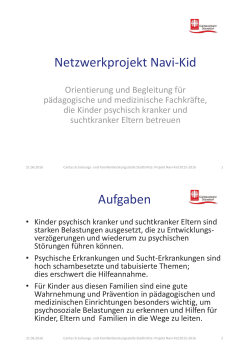 Netzwerkprojekt Navi-Kid Aufgaben - Düsseldorf
