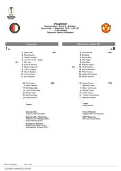 Feyenoord Manchester United FC
