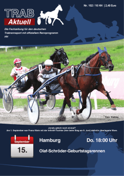 Aktuell - Trabrennbahn Hamburg Bahrenfeld