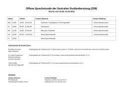 Offene Sprechstunde vom 19.09.