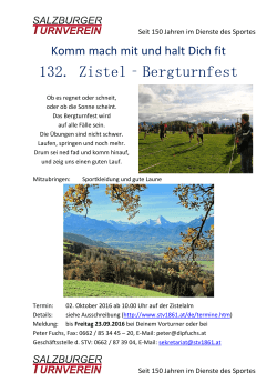 132. Zistel‐Bergturnfest