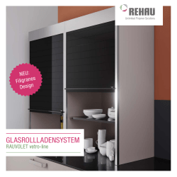 Glasrollladensystem RAUVOLET vetro-line