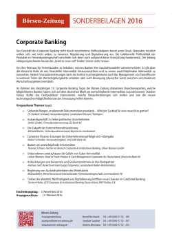 BZ SB Corporate Banking Autoren - Börsen