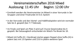 Vereinsmeisterschaften 2016 – Mixed