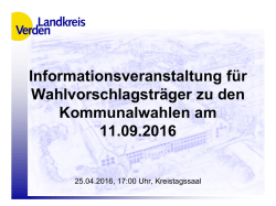 Informationsveranstaltung f&uuml;r