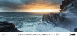 Life-is-More Panoramakalender XL – 2017