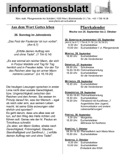 Infoblatt 25.Sept.-2.Okt. 2016