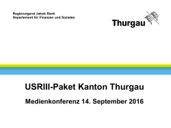 Präsentation USRIII Paket Kanton Thurgau
