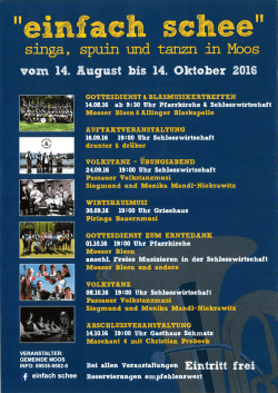 Einfach Schee! - Gemeinde Moos