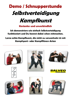 Selbstverteidigung Kampfkunst - SALVEO Fitness
