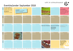 Eventkalender September 2016