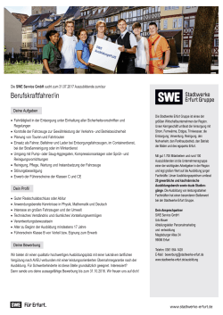 Berufskraftfahrer/in - Stadtwerke Erfurt Gruppe