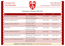 Ferienkurse Übersicht 2016/2017