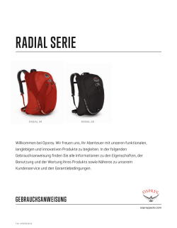 radial serie - Osprey Packs