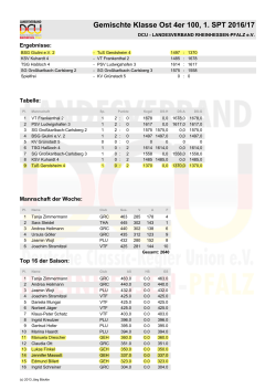 Tabelle 1. Sp. Gemischte 2016-17