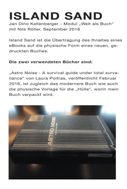 island sand - Medien denken