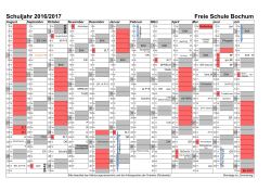 Jahreskalender 2016/17