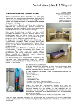 Informationsblatt Dunkelretreat Hier klicken (PDF Download)!