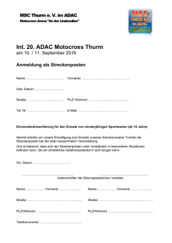 Int. 20. ADAC Motocross Thurm