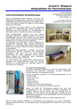 Informationsblatt Dunkeltherapie Hier klicken