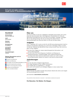 Kein Job wie jeder andere: Azubi (w/m) IT