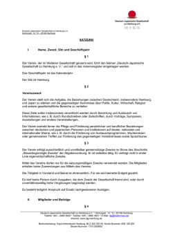 DJG Satzung 2012 - Deutsch-Japanische Gesellschaft zu Hamburg eV
