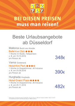 348€ 390€ 482€ Beste Urlaubsangebote ab Düsseldorf