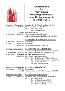 Gottesdienstordnung