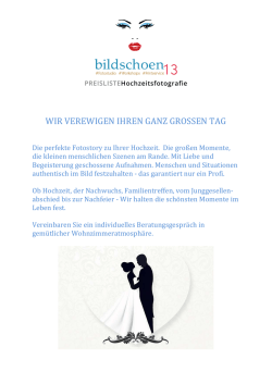 Hochzeitsfotografie