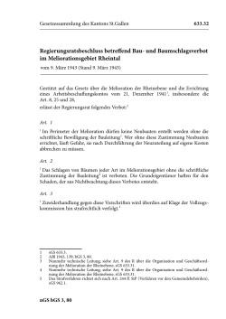 Erlass  - Gesetzessammlung des Kantons St.Gallen