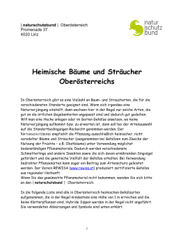Heimische B&auml;ume und Str&auml;ucher - naturschutzbund | Ober&ouml;sterreich