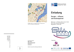 Workshop: Energie - effizient und kostensparend