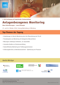 Anlagenbezogenes Monitoring