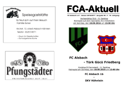 FC Alsbach - Türk Gücü Friedberg