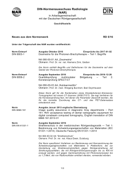 DIN-Normenausschuss Radiologie (NAR)