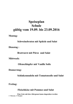 Speiseplan vom 19.9.-23.9.2016 - Deutschorden