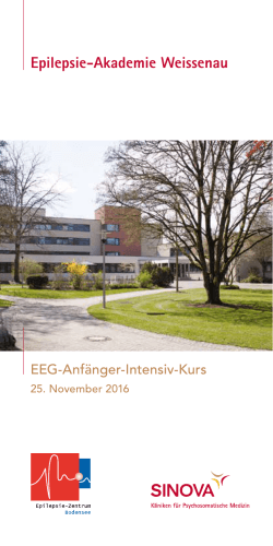 EEG-Anfänger-Intensiv-Kurs 25.11.2016 - Epilepsie