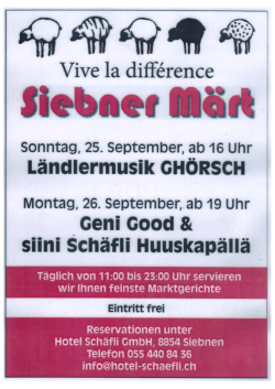 Flyer - Hotel Schäfli