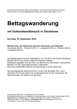 Programm, Anmeldeblatt - Reformierte Kirchen Bern-Jura