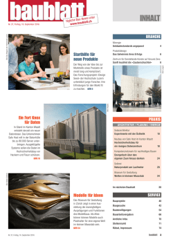 Inhalt: Baublatt 37