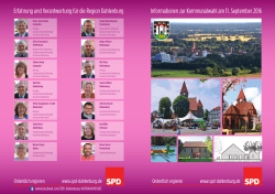 Wahlflugblatt Dahlenburg 2016 - SPD
