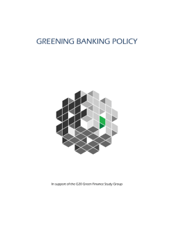 greening banking policy