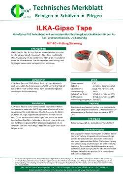 Technisches Merkblatt - ILKA