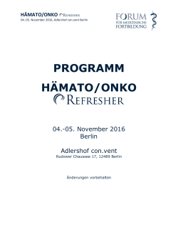 PROGRAMM HÄMATO/ONKO