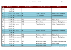 Hallenplan September - Fricktalischer Reiterclub